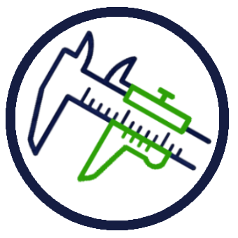 Caliper tool icon representing engineering-level accuracy and precise measurements for custom HVAC system installations by K Komfort.