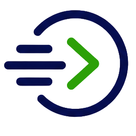 Fast response icon with speed lines and forward arrow for K Komfort emergency same-day HVAC service in Ozaukee County.