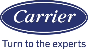 Carrier Factory Authorized Dealer logo for K Komfort Heating and Cooling, offering certified furnace and air conditioner installation and repair in Greater Milwaukee.