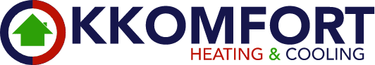 K Komfort Heating and Cooling logo - Emergency HVAC contractor offering same-day furnace and air conditioner repair services in Grafton and Greater Milwaukee.