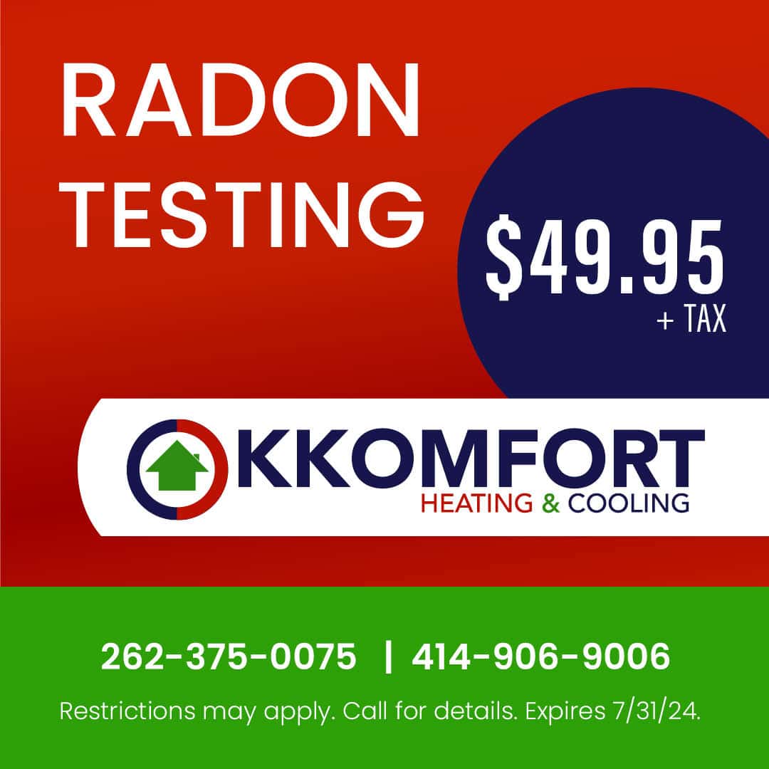 $49.95 Radon testing special. Expires 07/31/24.