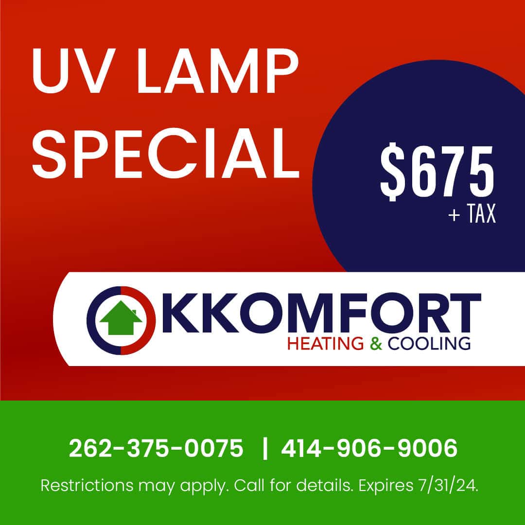 $675 UV lamp special. Expires 07/31/2024.